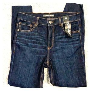 EXPRESS Jeans - Dark blue high rise stretch